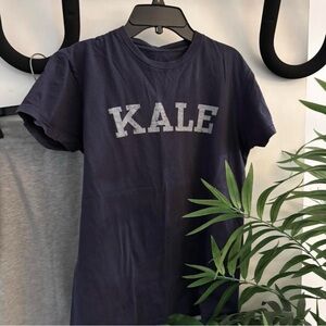 Navy Blue 'KALE' T-Shirt
